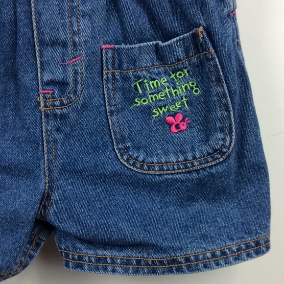 Disney Pooh Girls Bib Shorts Shortalls Sz 3T - Picture 3 of 6